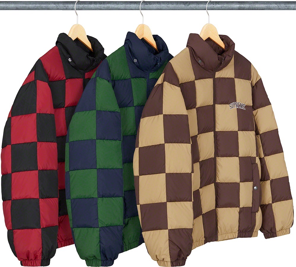Checkerboard Puffy Jacket view 21